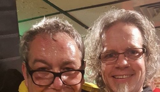 Steve Kent with Mike Watt of the Minutemen